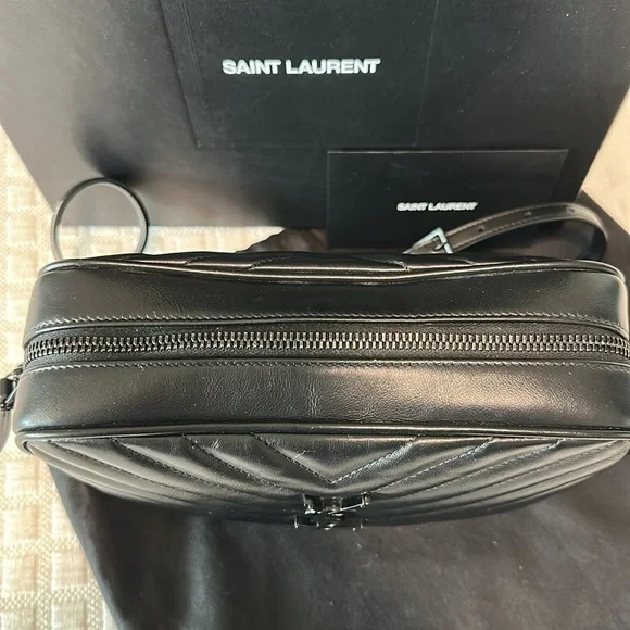 Yves Saint Laurent Quilted Camera Bag in Black - Picture 13 of 13